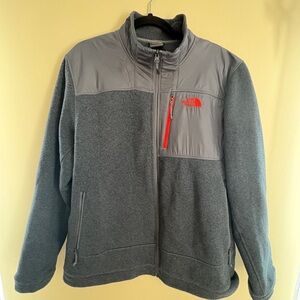 The North Face Gray Zip Up Sweater